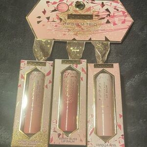 Bebe Glittery Pink Lip Balm Trio